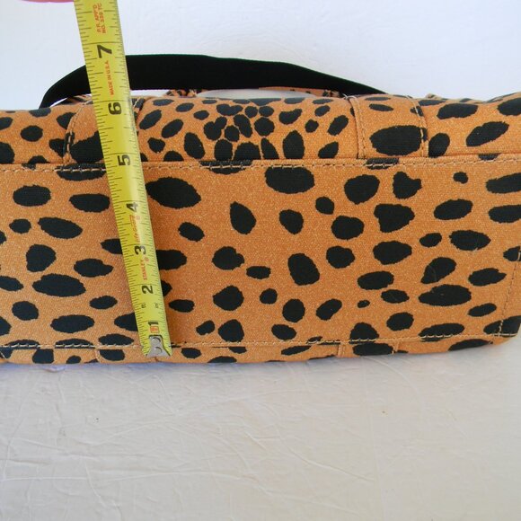 EUC MARC JACOBS THE TOTE BAG MEDIUM CHEETAH ANIMAL PRINT CROSSBODY CANVAS BAG - Picture 4 of 10